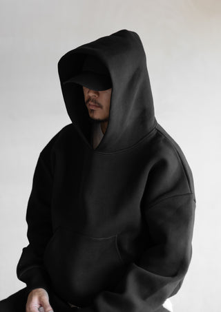 WIDE HOODIE / BLK