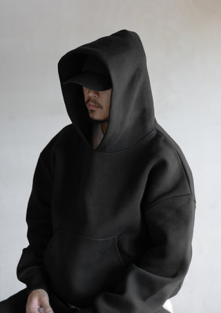 WIDE HOODIE / BLK
