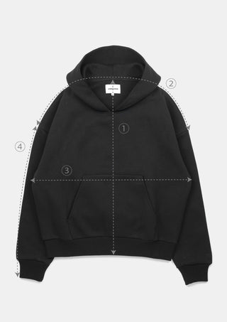 WIDE HOODIE / BLK