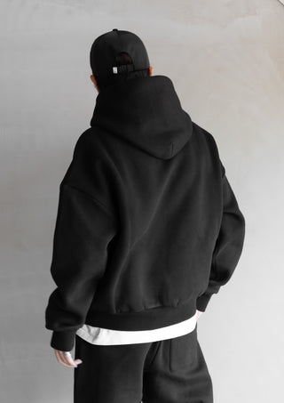 WIDE HOODIE / BLK