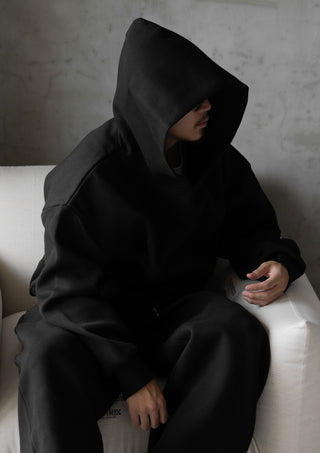 WIDE HOODIE / BLK