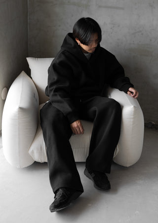 WIDE HOODIE / BLK
