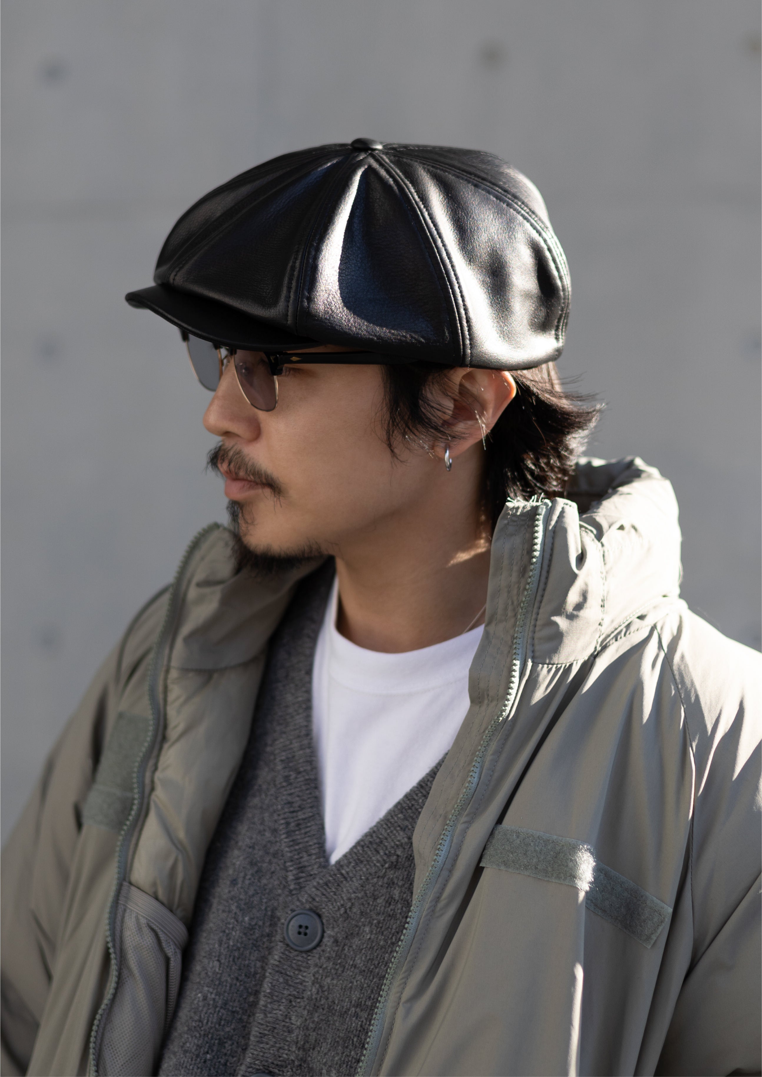 UNNAMED HEADWEAR 【LEATHER CASQUETTE】レザー キャスケット アン 