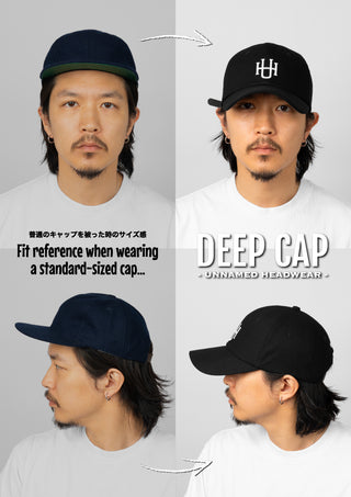 DEEP LOGO / WHT - UNNAMED HEADWEAR