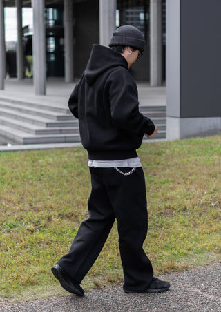 WIDE HOODIE / BLK